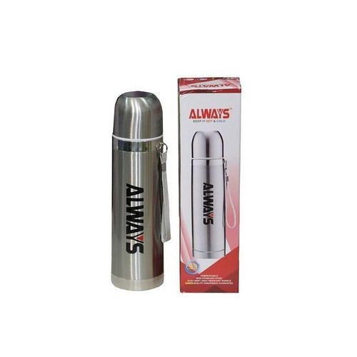 Always Hot & Cold Stainless Steel Flask, 0.5L - Silver