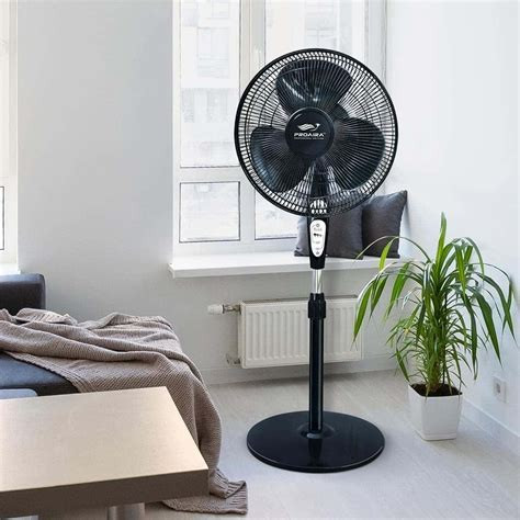 Classic Premium 18" Oscillating Adjustable Stand Fan - Grey, Black