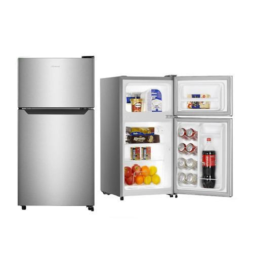 Hisense 120 Liters Double Door Refrigerators (Defrost) - Silver
