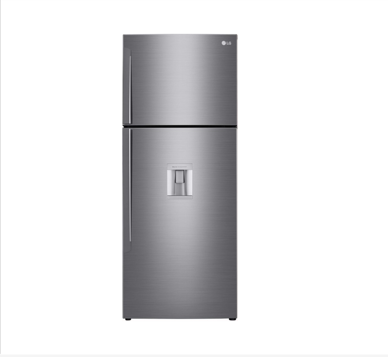LG Fridge 438 Litres, Double Door, Platinum Silver color GLC652HLCM