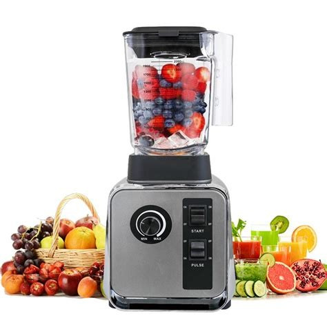 Hoffmans Full Nutrition 2L Commercial High Quality Blender - Gray, Black
