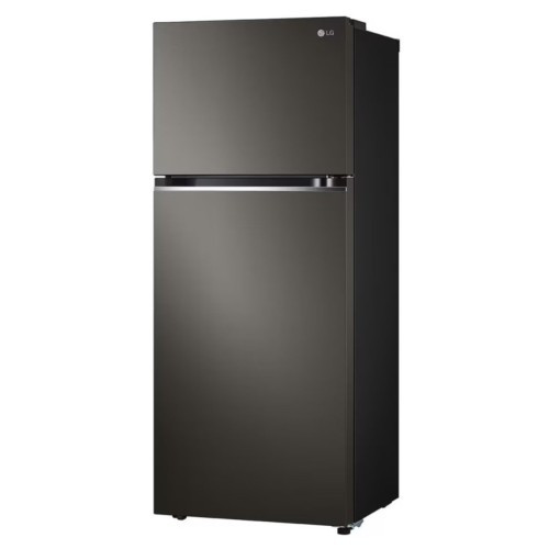 LG Fridge 395 Litres, Top Freezer 2 Doors Refrigerator with Smart Inverter Compressor, Matt Black Finish GLB492PXGB