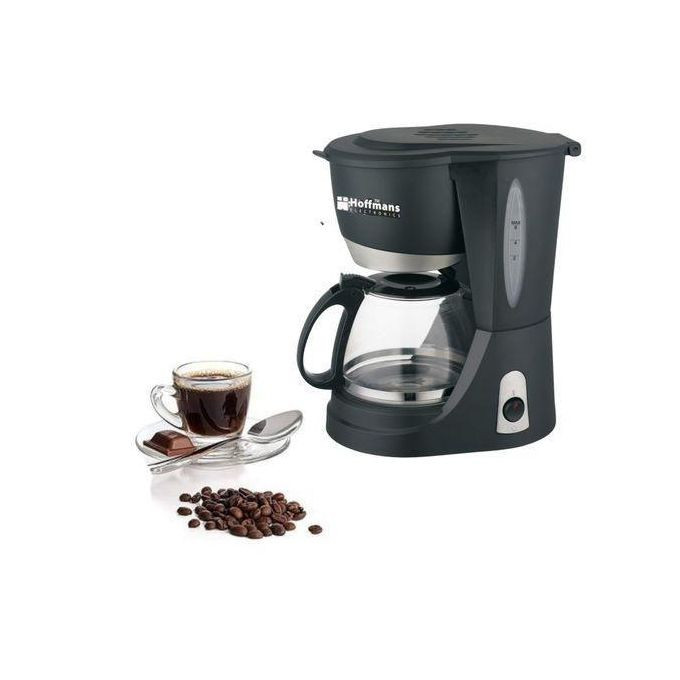 6 Cups Electric Coffee Maker - Black