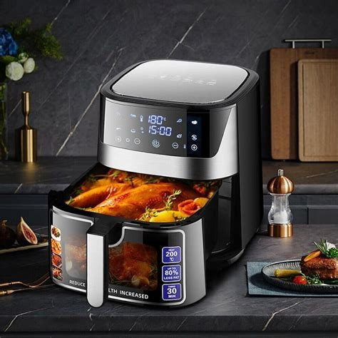 Hoffmans 8L Digital Electric Airfryer / Air Fryer black