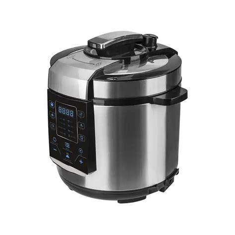 Hoffmans Electric Pressure Cooker 6L Fast Cooking - Silver
