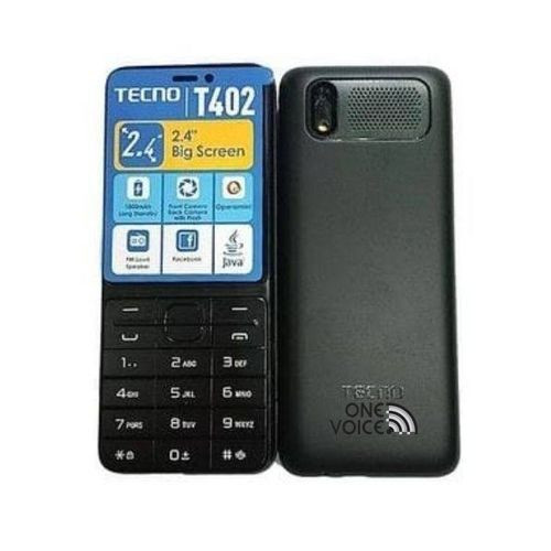 Tecno T402 Triple SIM 2.4″ 4MB RAM 4MB ROM 1150mAh – Black