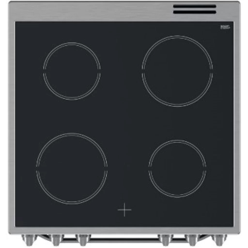 ARISTON cooker60/60cms Stainless Steel - Vitro Ceramic Top, Electric Oven Plus Grill - AS68V8KHX