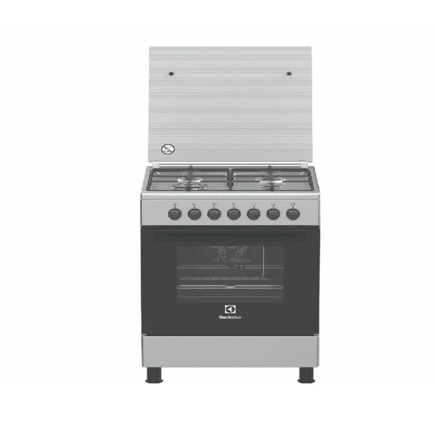 ELECTROLUX Cooker 60/60cms 3 Gas 1 ELECTRIC with Electric Oven & Grill Plus Rotasserie - LKM6200IX