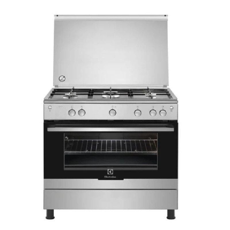 ELECTROLUX Cooker 90/60cms 5 Gas Burners with Gas Oven & Grill - EKG9000G9U