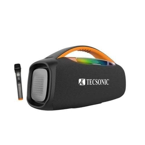 Sayonapps Waterproof Wireless Subwoofer With Microphone With Deep Bass And Very Very Clear Sound Party Speaker-Black