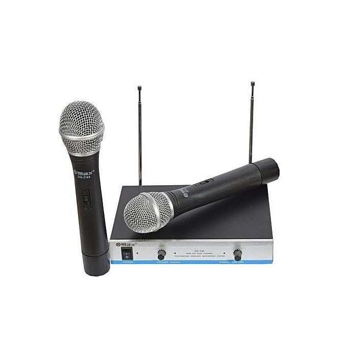 DH-744 MAX Professional Wireless Microphone - Black,Silver
