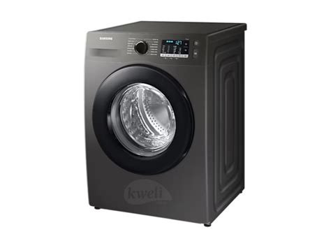 samsung F/L Washing Machine Series 5 - Eco Bubble - Steam Wash - Front Load - Silver - 9kg WW90 TA046AX