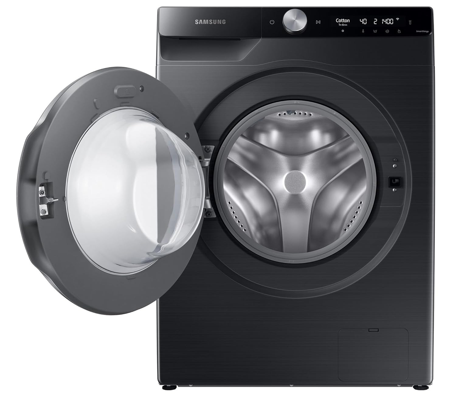 samsung F/L Washing Machine Eco Bubble - Smart AI - Front Load - Black - 11kg WW11CG604DLB