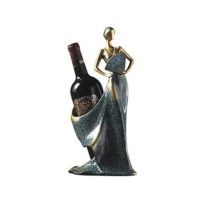 Wine Rack Whisky Holder Shelf Bottle Stand Decoration, Blue.