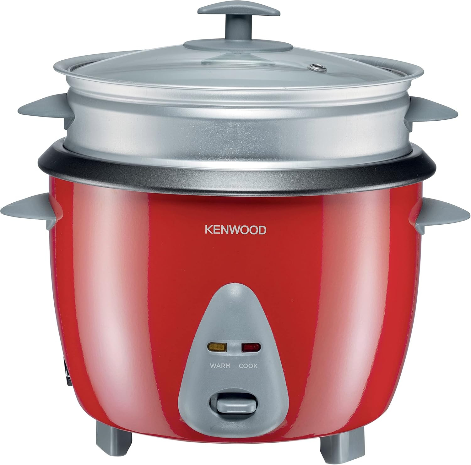 Kenwood Rice Cooker 1.8L with Steam Basket 650W, RCM44.000RD- Red