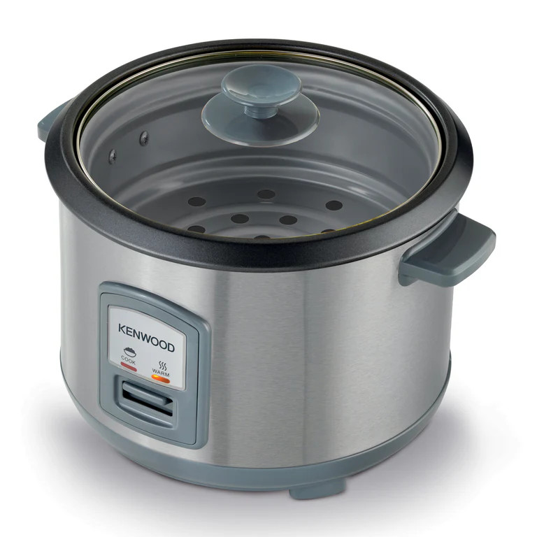 Kenwood Rice Cooker 2.8L with Steam Basket 1000W, RCM71.000SS- Silver