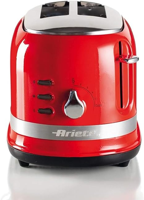 Ariete 2 Slice Vintage Toaster, ART0149- Red