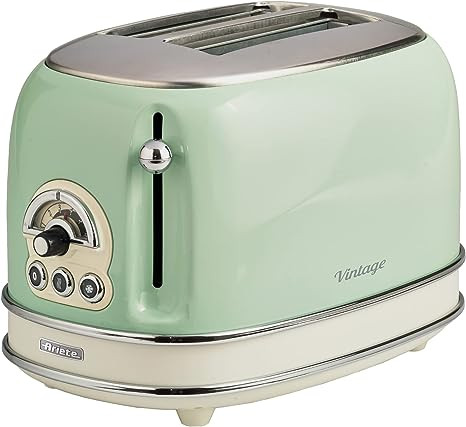 Ariete 2 Slice Vintage Toaster, ART0155- Green