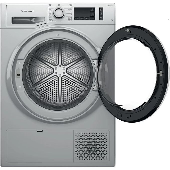 Ariston washing machine Tumble Dryer with heat pump, NTM119X1SSK 9Kg- Silver