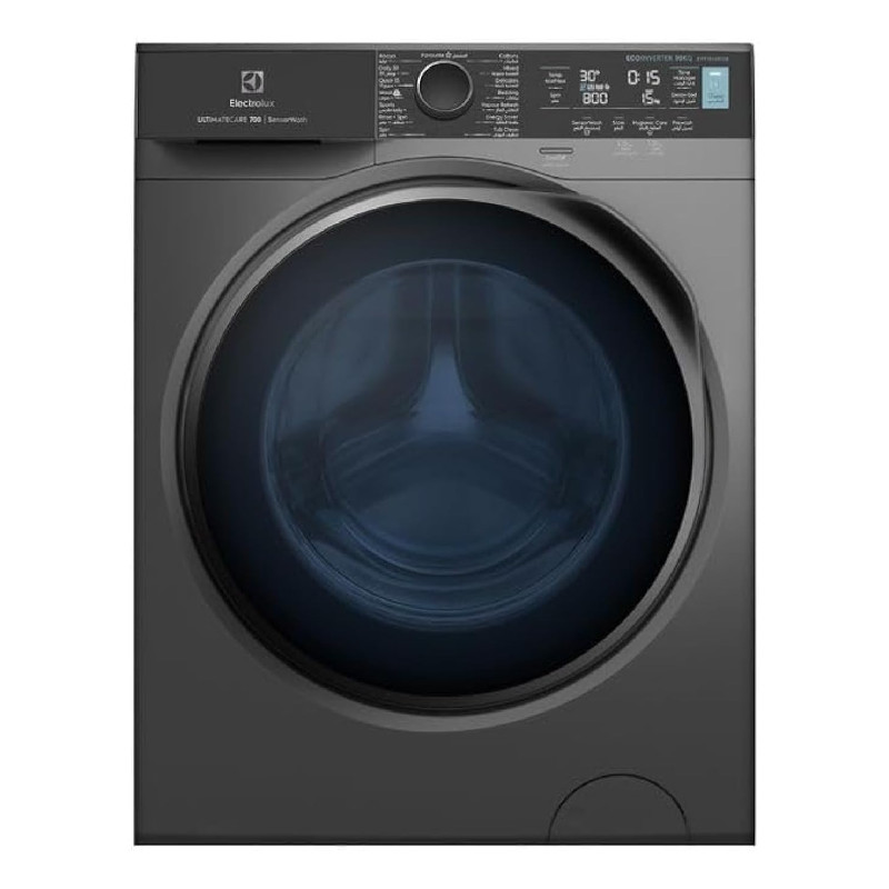 Electrolux washing machine 7Kg/5Kg Combo, Inverter Motor, 1400RPM, 15 Programs, EWW7024M3SB- Black