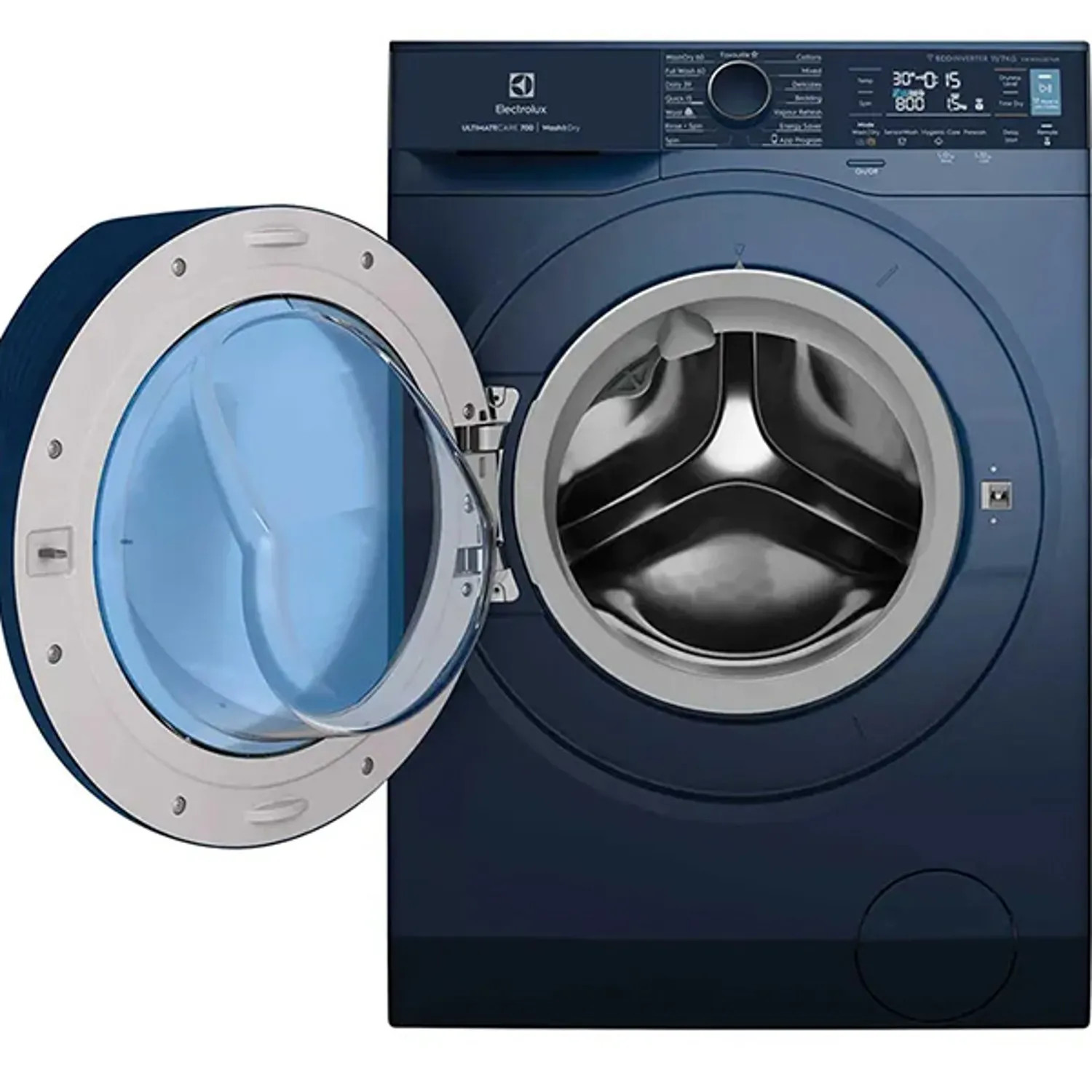 Electrolux washing machine 10Kg/7Kg Combo, Inverter Motor, 1400RPM, 15 Programs, EWW1042R7MB- Blue