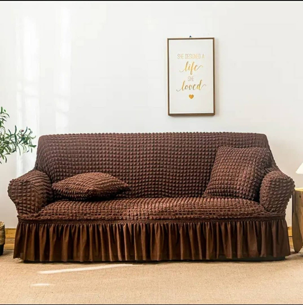 Sofa seat covers 7 seaters red