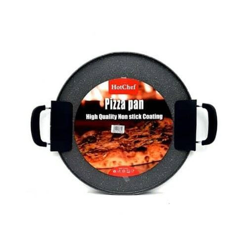 30cm Hot Chef Non Stick Pizza Pan For Oven or Grill - Black