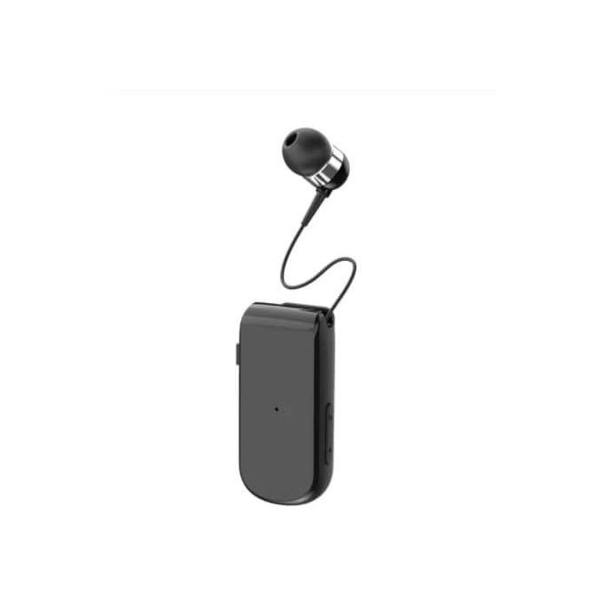 K50 Wireless Stereo Clip-on Headset, Bluetooth, Call Reminder, Vibration, Sports Retractable Collar Clip, Phone Earphones Single Ear Hands Free With Wire - Multicolor Art