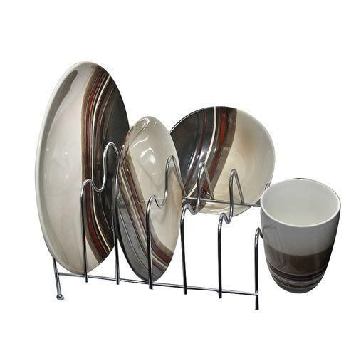 24 Pieces Of Round Lined Dinner set - Brown