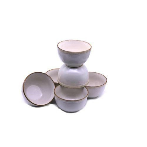 6 Pieces of Soup & Cereal Bowls - Cream Other