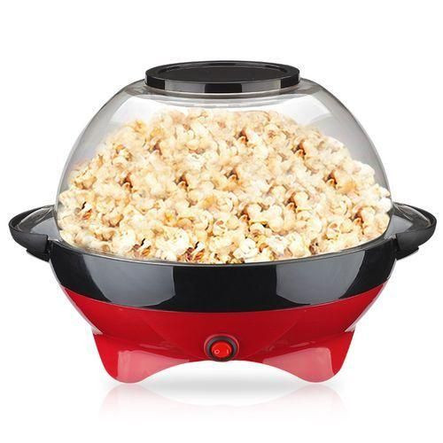 Mini Round Electric Popcorn Maker - Red. Reliable