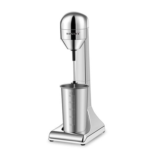 Commercial Milkshake Maker Machine Stainless Steel Drink Mixer Milkshake Machine Tea Shop Special Mixer Milk Foam Tea Snowstorm Machine (Single Spindle with 500ml 1 cup)- Silver Sokany
