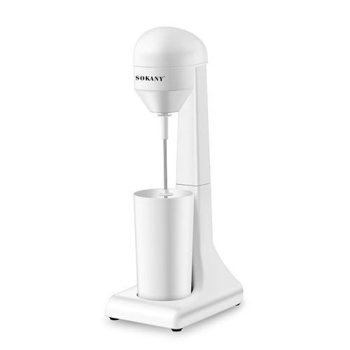 Commercial Milkshake Maker Machine ABS Drink Mixer Milkshake Machine Tea Shop Special Mixer Milk Foam Tea Snowstorm Machine (Single Spindle with 450ml 1 Cup- White Sokany