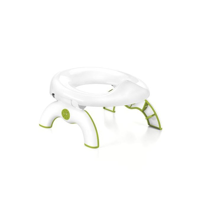2 In 1 Go Potty Training/Travel Toilet Toddler Seat With 3 Free Disposal Bags - White.