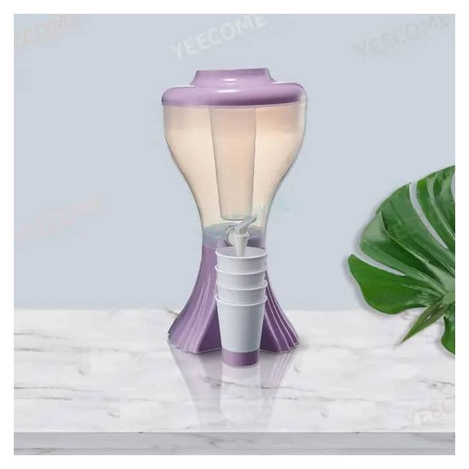 Custom Logo New Tea Kettle 7.6L Pitcher Jug Set with Tap Popular for Party Drinking Juice Dispenser And Beer Acrylic Pitcher- Multicolor