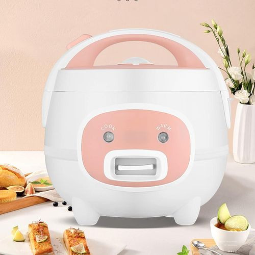 Alloy Non-Stick Liner Rice Cooker And Steamer Small Multi Cooker 2L Rice Cookers with Keep-Warm Function for 1-3 People- Multicolor Boma