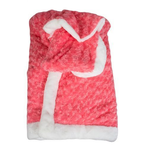 Baby Shawl Receiver - Pink White