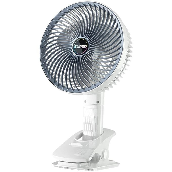 Portable Mini Desk Fan - Clip on USB Rechargeable Hand Fan with 3 Adjustable Speeds 360 Degree Rotation 2000mAh Battery, Lightweight Design, Low Noise, and Easy Portability for Indoor and Outdoor Office Use- Multicolor