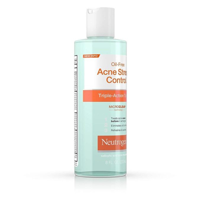 Neutrogena Oil-Free Acne Stress Control Triple-Action Toner, 8oz