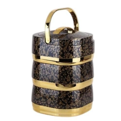 3 Layers Stainless Steel Food Container Insulated Lunch Box Container Food Warmer Hot Pot Food Warmer Container With Handle Picnic Flask Box Tiffin
