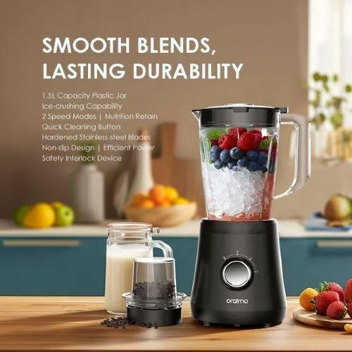 Smart Blender OH-B2N Sleek 1.5L 2 Speeds Blender Ice Crusher Juicer Food Processor - Multicolor oraimo