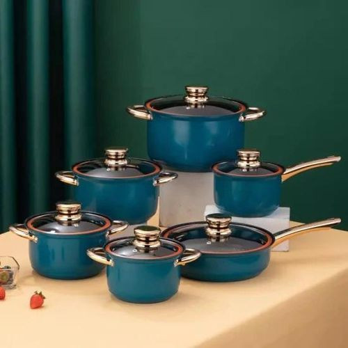 Stainless Steel Kitchen Induction Cookware Pots and Pans Set with Air Ventilated Lids, 10-Piece -Multicolor