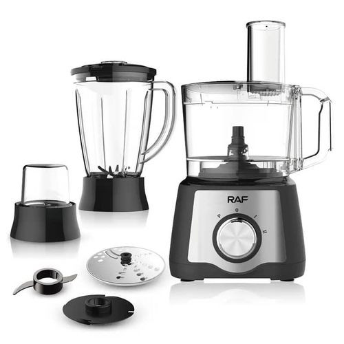 7 In 1 Multifunctional Food Processor Vegetable Chopper Fruit Blender Meat Grinder Mincer Juicer Slicer Extractor- Multicolor RAF