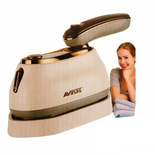 2-in-1 Mini Travel Steam Iron and Fabric Steamer -Cream Avinas