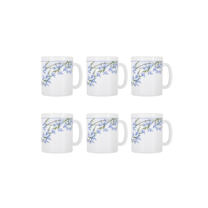 6 Pieces Of Luminarc Tea Coffee Mugs Cups-Blue. Luminarc