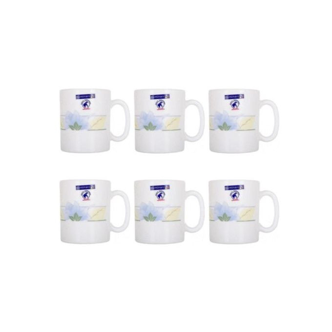 6 Pieces Of Luminarc Tea Coffee Mug Cups-Blue. Luminarc