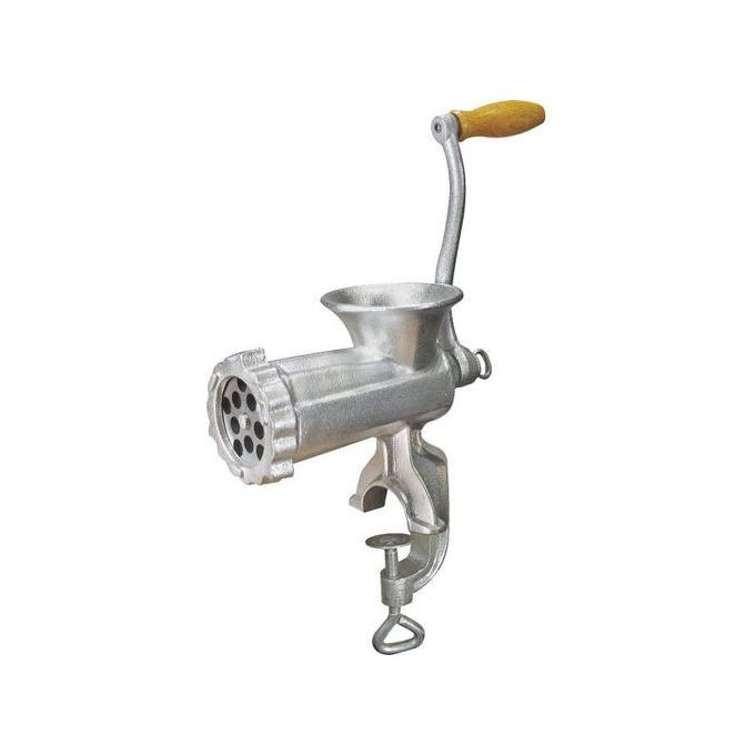 Cast Iron Manual Meat Mincer - Sliver, No:8.
