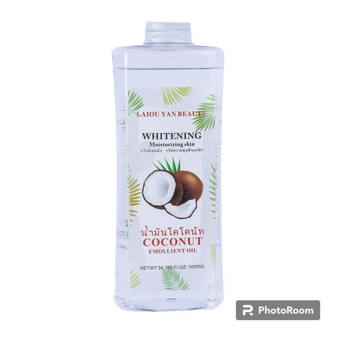 Laiou Yan Beauty Moisturizing Skin Coconut Emollient Oil, 1000ml