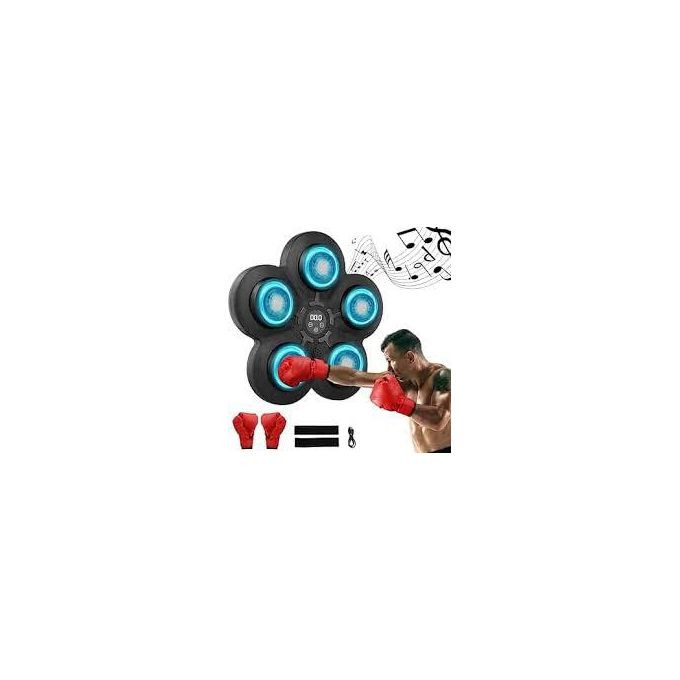 Boxing Machine for home Wall Mount Bluetooth Music Electronic Boxing Wall Target Training Punching Pads Equipment With LED Light Smart Boxing Target Workout Machine Training Hand Eye Reaction And Coordination For Home Exercise -Multicolor
