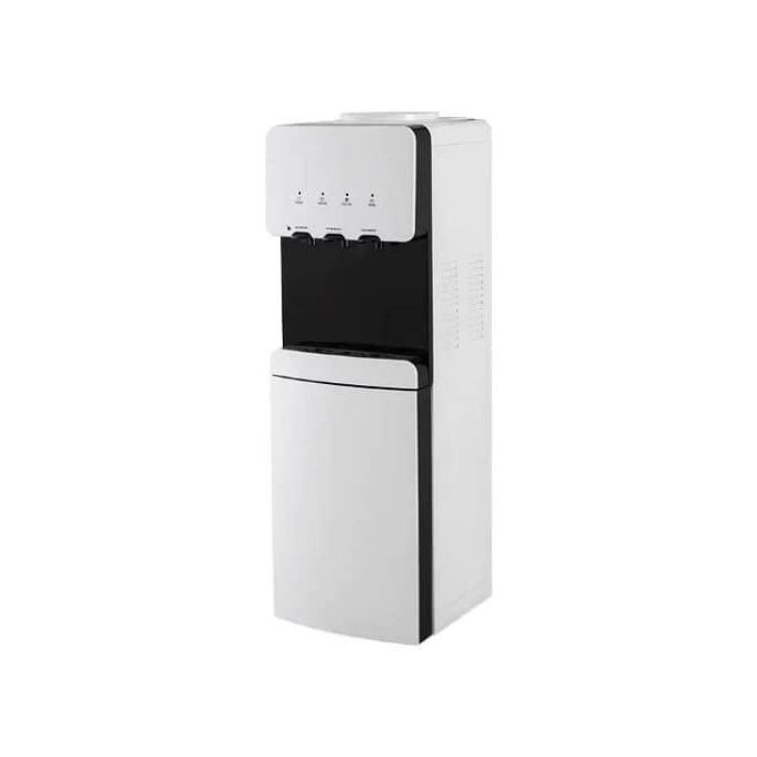 3 Tap Hot Cold Room Temperature Household Commercial Vertical Top Load Water Cooler Dispenser With Storage Cabinet- Multicolor Digiwave